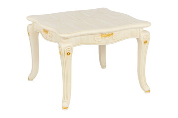 wooden white table furniture insulated