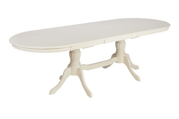 wooden white table furniture insulated