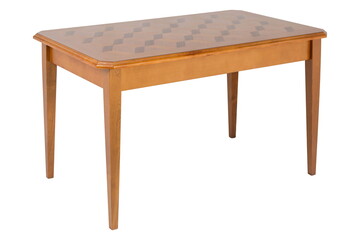 wooden brown table furniture isolated