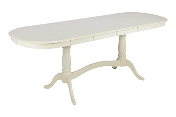 wooden white table furniture insulated