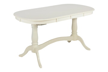 wooden white table furniture insulated