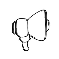Megaphone Doodle vector icon. Drawing sketch illustration hand drawn cartoon line eps10