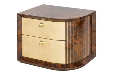 wooden brown furniture bollard in isolation