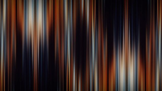 Vertical gradient dark blue brown orange lines shifting in loop. 4k beautiful abstract background with seamless looping animation for business presentations or technology hi-tech motion background.