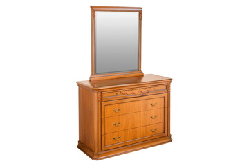 brown wooden bollard with mirror