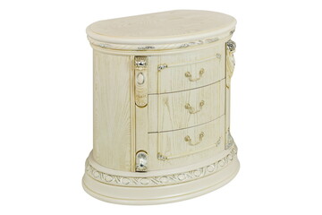 white wooden bollard furniture in isolation