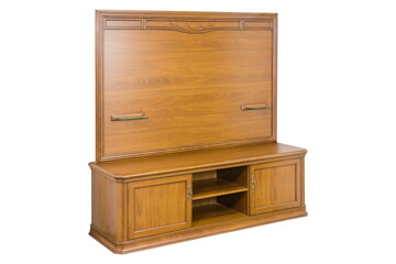 brown wooden vintage cabinet