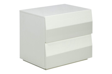 White modern dresser furniture isolated