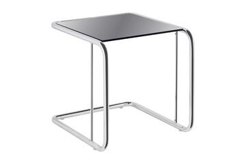 glass metal chrome table furniture