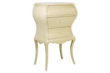white wooden dresser shaped furniture
