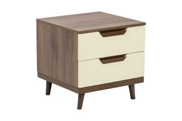 wooden brown furniture bollard in isolation