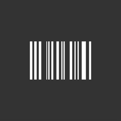 The barcode icon. Identification and ID symbol. Flat illustration.