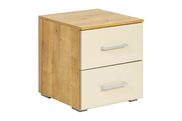 Light wooden dresser furniture in isolation