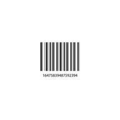 The barcode icon. Identification and ID symbol. Flat illustration.