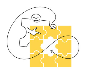 We are Hiring - candidate in puzzle shape