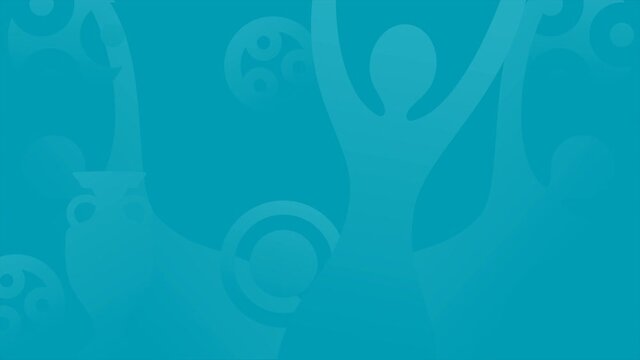 Football championship 2020 animation background. 2020 Abstract background soccer or football texture. 4k motion video Poster Championship trend Wallpaper