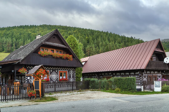 Folk architecture in Cicmany, Slovakia
