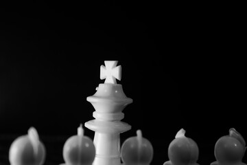 White chess pieces 