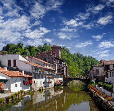 Saint Jean Pied de Port is the traditional starting point for the Camino de Santiago, France, UNESCO - the Pilgrim's Road to Santiago de Compostela
