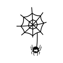 Spider vector illustration isolated on white isolated background