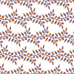 Abstract watercolor fashion pattern with colorful floral pattern