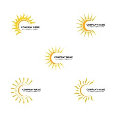 Sun Vector illustration Icon Logo Template design