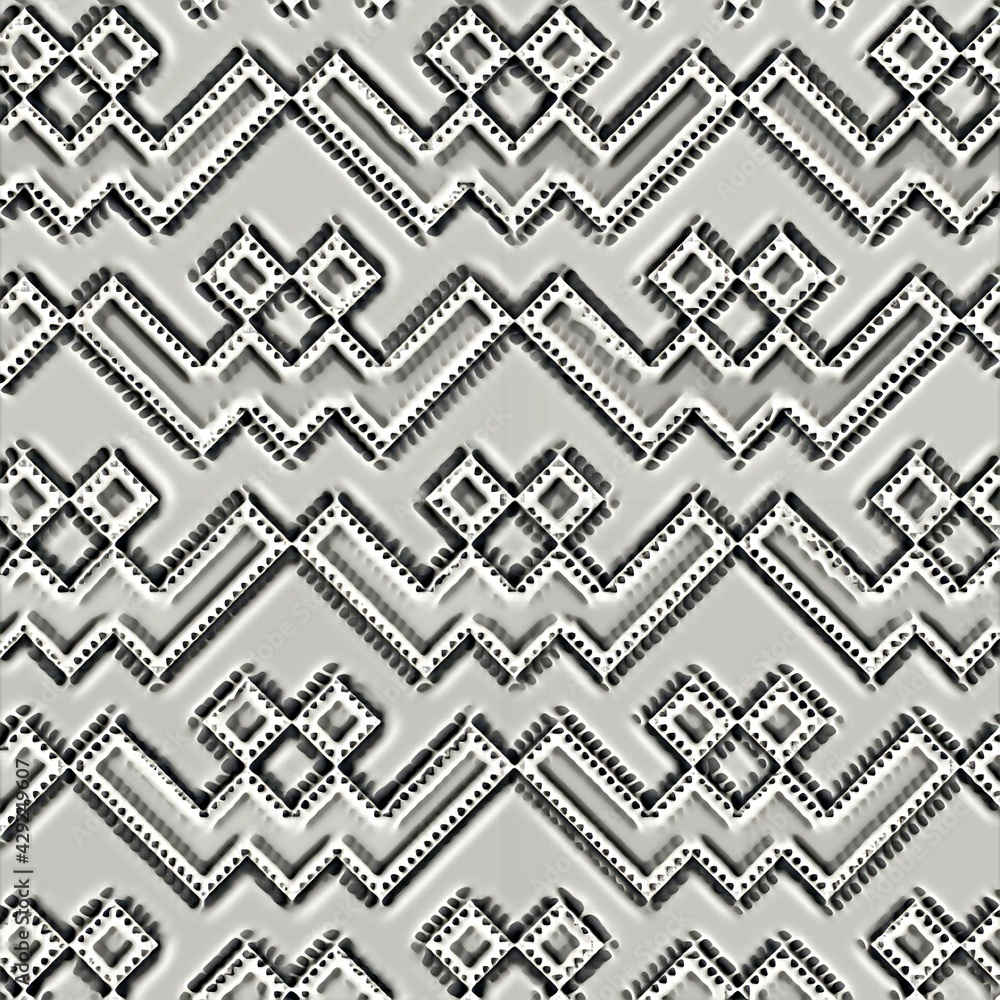Aufkleber square and rectangular shaped tiles arranged to make retro video arcade game maze and puzzle shapes 