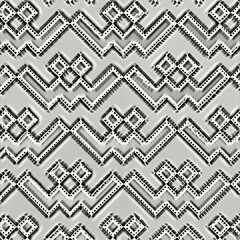 square and rectangular shaped tiles arranged to make retro video arcade game maze and puzzle shapes shades of grey 