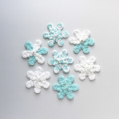 Snowflake sweet meringue