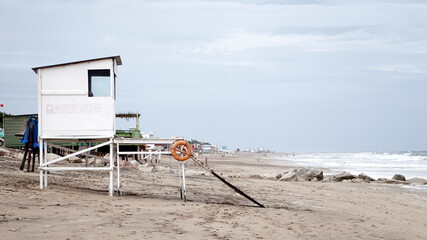 lifeguard hut on the beach