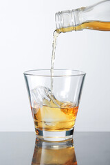 Whiskey on the Rock photos,with Clipping Path.