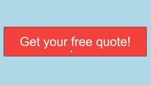 Mouse Cursor Slides Over And Selects Free Quote on Web Page. Device Screen View of Cursor Clicking Cost Price Estimate Online. Viewpoint Over The Internet Network Website.