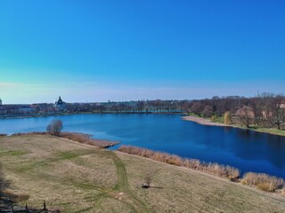 Aerial view of Nesvizh, Belarus