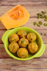 Pumpkin pecan date chia oat energy balls