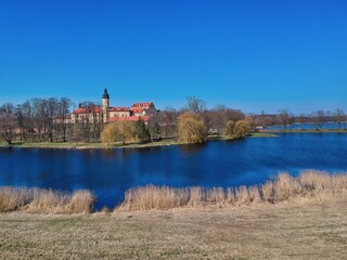 Aerial view of Nesvizh, Belarus