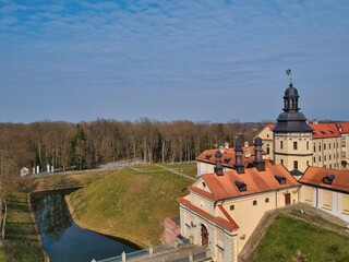 Aerial view of Nesvizh, Belarus