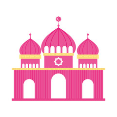 pink islamic mosque