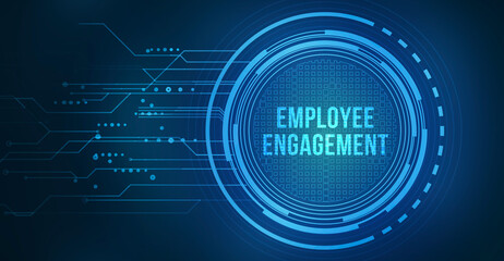 Obraz premium Internet, business, Technology and network concept. Employee engagement