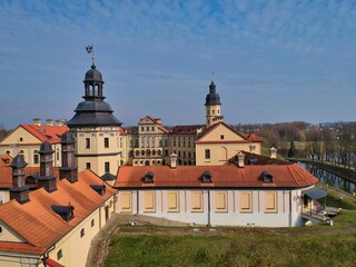 Obraz premium Aerial view of Nesvizh, Belarus