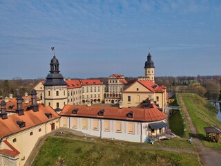 Obraz premium Aerial view of Nesvizh, Belarus