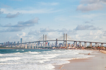 Natal, Rio Grande do Norte, Brazil - Photo the bridge Newton Navarro of the city of Natal, RN.