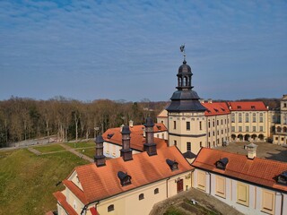 Fototapeta premium Aerial view of Nesvizh, Belarus