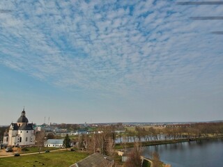 Obraz premium Aerial view of Nesvizh, Belarus
