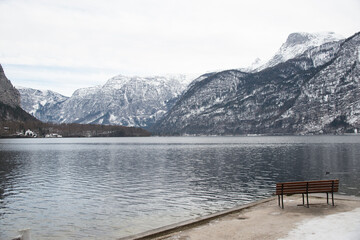 lake valley in the mountains