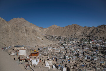old north indian city valley landscape