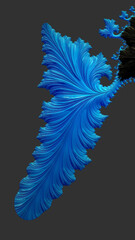 Ornate colourful and digitally generated 3D background