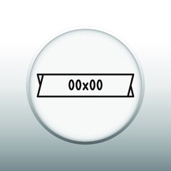 Symbol of Duct Size - First Figure is Side Shown Vector illustration Symbol of Mechanical System