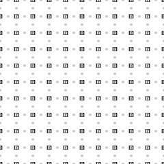 Square seamless background pattern from black eSIM symbols are different sizes and opacity. The pattern is evenly filled. Vector illustration on white background