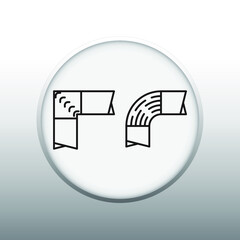 Symbol of Turning Venes Vector illustration Symbol of Mechanical System
