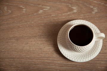 cup of coffee on the table